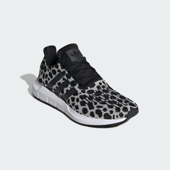 Adidas Swift Run Womens Running Shoes White Black Leopard BD7962 NEW Multi Sz - Picture 5 of 10